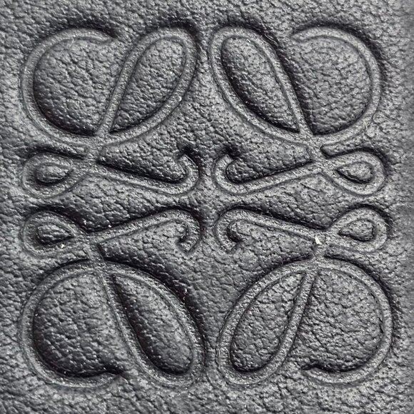 Loewe Logo and Anagram strap - jacquard and leather - blue/white with gold hdw - Picture 5 of 5